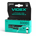 Laetav aku Videx Li-Ion 18650-P, 3000mAh, 3.7V, 1tk