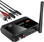 Bluetooth 5.3 vastuv&otilde;tja koduse stereo jaoks, optiline/AUX/RCA, madal latentsus