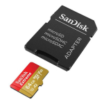 Telefoni m&auml;lukaart SANDISK EXTREME microSDXC 64 GB 170/80 MB/s UHSI U3 ActionCam memory card (SDSQXAH064GGN6AA)