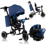 Kolmerattaline jalgratas lastele Lionelo Tris Plus, Blue Denim