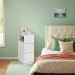 &Ouml;&ouml;kapid, 2-osaline komplekt, 30 x 25 x 65 cm, Pilvevalge