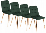 4x polsterdatud tool Mebel Elite YORK roheline