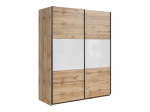 Riidekapp Black Red White Tetrix, 153,5x195,5x60 cm, pruun/valge