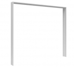 Riidekapi katteliist Black Red White Tetrix, 227,5x199x17 cm, valge