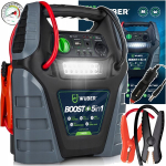 Auto 5in1 starter &ndash; laadija, kompressor, LED valgustus, akupank, 20 Ah, Wuber, mudel W14270