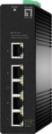 LevelOne IGS-2105 Hallatav L2 Gigabit Ethernet L&uuml;liti, 5 Porti, DC-Toide, Must