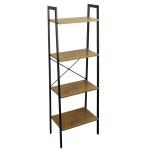 Raamaturiiul, Begryf, 138x56x34 cm, pruun, t&ouml;&ouml;stuslik stiil, leppa