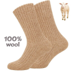 Soojad 100% villased sokid, NEEDIVYOU, beežid, 2 paari