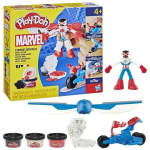 Loominguline komplekt Hasbro Play-Doh Marvel Kapten Ameerika (Captain America) Moto-Slicer G05555L0, 9 tk.