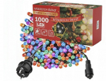 1000LED erinevates v&auml;rvides lambikeste girland, 66 m. flash