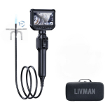 Videokaamera T&ouml;&ouml;stuslik endoskoobi kaamera 360&deg; p&ouml;&ouml;ramise, 8 LED-tulega ja IPS-ekraaniga LIVMAN S43