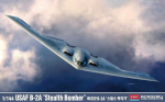 Liimitav mudel Academy Hobby 12645 USAF B-2A Stealth Bomber 1/144