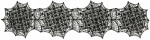 Dekoratiivne lauajooks Black Cobweb Halloween 34x136cm