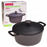 ALUMINIUM MARBLE POT WITH LID GAS INDUCTION KAMILLE