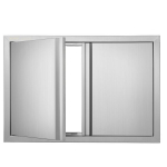 V&auml;lik&ouml;&ouml;gi kahekordsed uksed Vevor BH-008, 77,4x53,2 cm, h&otilde;bedane