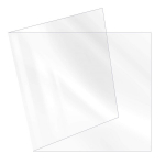 Toolimatt, kontoritool, 102x125x0,1cm l&auml;bipaistev lauamatt