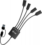 USB-jaotur i-Tec CACBLHUB2A2C Must
