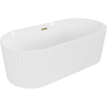 Vann Mexen Paola, 170 x 80 cm, White gloss + Gold &uuml;levool