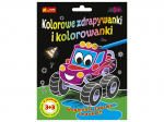 Kraapimispaberid&v&auml;rvimisraamatud Autod ja dinodinod 3+3 - Ranok-Creative