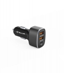 Tellur TLL151281 FCC9 56W Autolaadija (2x QC 3.0 + USB-C PD 20W, Must)