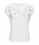 JDY naiste T-s&auml;rk 15361303*02, valge/h&otilde;bedane