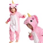 Laste pidžaama Kigurumi Onesie Kost&uuml;&uuml;m Pegasus roosa 105-115 cm, 105-115 cm