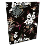 B6 ruuduline m&auml;rkmik koos kustutuskummiga Soft Touch Tropical Flowers - EV-Corp