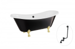 Vann Besco Amelia B&W 190, Black/White+Gold, sifooniga &uuml;levooluga Klik-klak Black