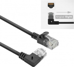 Act cat6a v&otilde;rgukaabel 90&deg; nurga all paremale, u/utp lszh lan-kaabel &otilde;huke 3.6 mm slimline, paindlik etherneti kaabel rj45 pistikuga, kasutamiseks andmekeskustes, 3 meetrit, parem dc2903