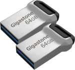 USB pulk Gigastone 64gb Nano Flash Drive (2 tk) Z90 Usb 3.2 Gen 1, 120mb/s Ultra Fast, Mini, metallist disain, andmesalvestus, varundus Pc/mac/tv/autole, Usb 2.0/3.0/3.1 &uuml;hilduv