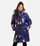 T&uuml;drukute mantel YACARANDA, sinine mustriga 122