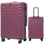 WINGS Lennureisi K&auml;sipagasi Suur Kohver XXL, Burgundia-Punane Mustade Aktsentidega, ABS