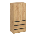 Shkaf-27 riidekapp 195 &times; 90 &times; 53,4, kuldne tamm