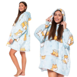 Pusa Tekk Tekipusa 2in1 Oversize Kapuuts Paks Sherpa Sinine Koertega, Universalus