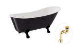 Vann Besco Olaya Glam 160, Graphite+Black, sifooniga Klik-klak Gold