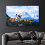 Reprodukcija SPR-1474 &ndash; Modernus miesto peizažo sieninis meno kūrinys, 72 x 46 cm