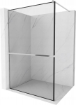 Walk-in du&scaron;isein Mexen Kioto+ riiuli, kroom/must raam, 70,80,90,100,110,120,130,140x200 cm