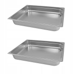 Gastronomic Gn 2/1 anumad, 100mm, roostevaba teras, 2 tk.