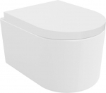 Mexen Sofia Rimless Tornado WC-pott, koos aeglaselt sulguva k&otilde;va duroplast-istmega, l&auml;ikiv valge - 30540200T, 49x36x35,5 cm