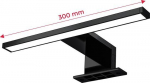 ED peegellamp - must - vannitoalamp - pikkus 30 cm
