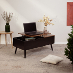 Homla ANZABI Muudetav kohvilaud, Must/Pruun, 105 x 50.5 x 43.5 cm