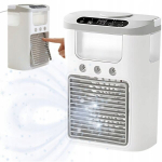 2 &uuml;hes lauaventilaator veeniisutajaga usb rgb led-valgustusega