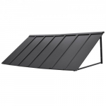 Varikatus, 203x91x61 cm, Must, Metallist v&auml;liskatus