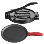 Tortillapress, 8-tolline malm, 25x20x12 cm, raskeveoline