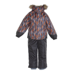 Huppa Laste talvekomplekt ENZI, black pattern/ nine iron