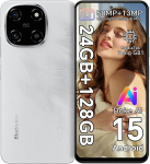 Telefon Blackview COLOR 6 4G 8/128GB SD 2TB, 6.67" 90Hz 50MP+13MP, 5000mAh Android 15 Dual SIM Face ID - Valge