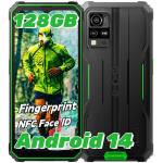 Telefon Blackview BV4800 Pro 4/128GB 6.56" HD+ 13MP+5MP, 5180mAh vastupidav nutitelefon Android 14 4G Dual SIM NFC Roheline