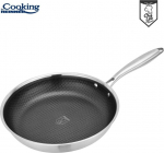 Roostevabast terasest pann, keraamilise kattega 30x6 cm HR-MRK-30T, COOKING BY HEINNER