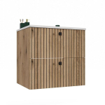 Vannitoa kapp Top E shop Tigo 60 2S, pruun