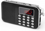 Kaasaskantav FM-raadio LED-taskulambi ja USB-ga, 1 tk.